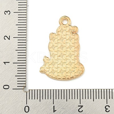 Christmas Kitten Alloy Enamel Pendants X-ENAM-I060-02D-1