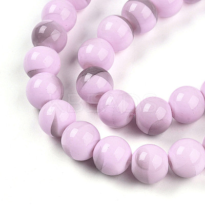 Baking Paint Glass Beads X1-DGLA-N013-10mm-08-1