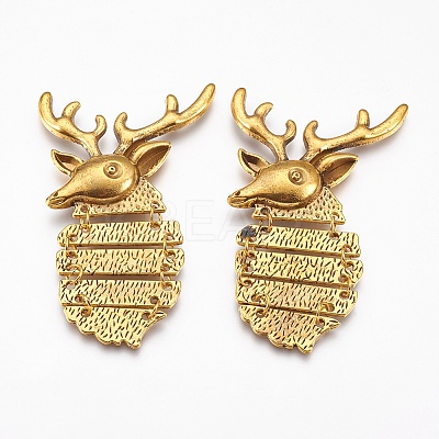 Tibetan Style Alloy Cabochons LS-TIBEP-S193-AG-NR-1