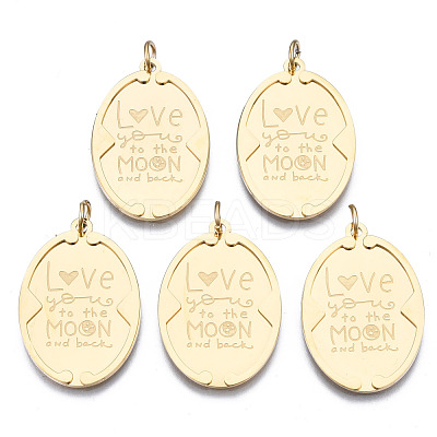 316 Surgical Stainless Steel Pendants STAS-N097-013-1
