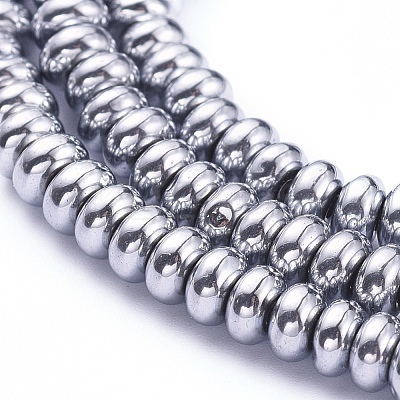 Non-magnetic Synthetic Hematite Beads Strands G-G826-02P-4mm-1