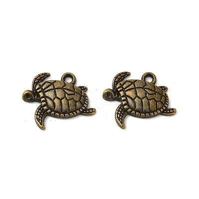 Tibetan Style Alloy Sea Turtle Pendants LS-TIBEP-Q041-029AB-NR-1