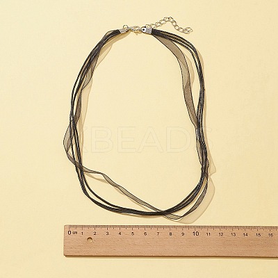 20Pcs 2-Strand Waxed Cord Necklace Making DIY-FS0003-93-1