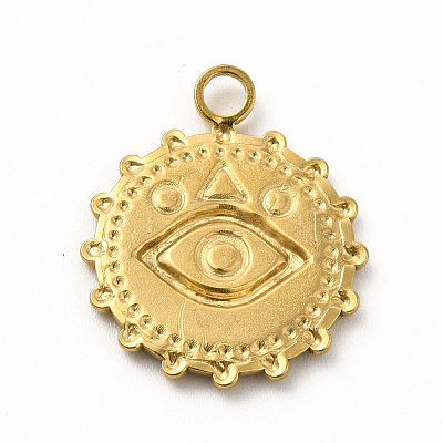 304 Stainless Steel Pendants STAS-M305-15G-1