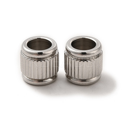 Non-Tarnish 201 Stainless Steel European Beads STAS-M089-03P-1