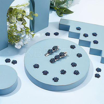 60Pcs Opaque Resin Cabochons RESI-GF0001-07-1