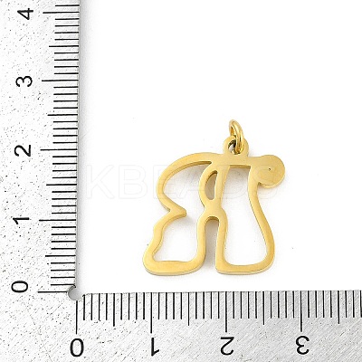304 Stainless Steel Pendants LS-STAS-R137-01G-R-1