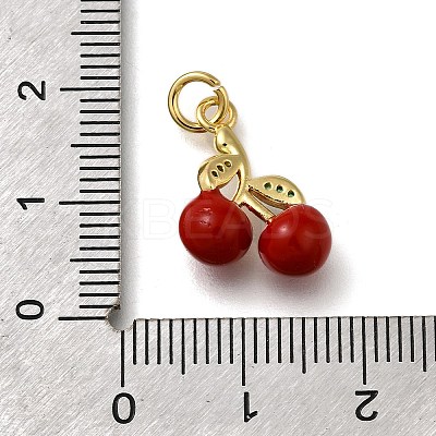 Brass Micro Pave Cubic Zirconia Pendants KK-S515-065G-1