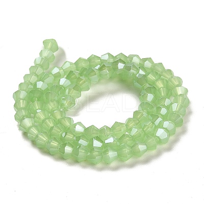 Imitation Jade Electroplate Glass Beads Strands LS-EGLA-F029-J4mm-A01-1