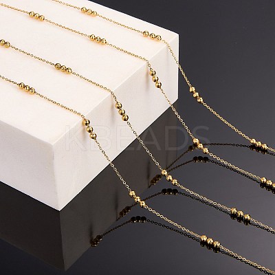 304 Stainless Steel Satellite Chains Necklaces NJEW-SW00053-1