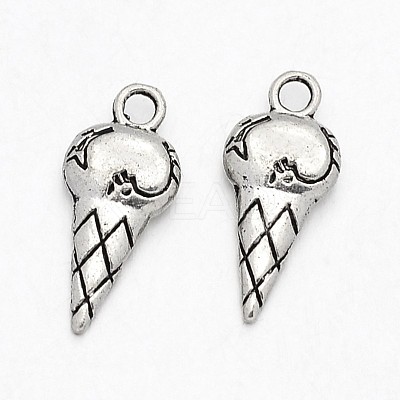 Ice Cream Tibetan Style Alloy Pendants TIBEP-N008-35AS-RS-1
