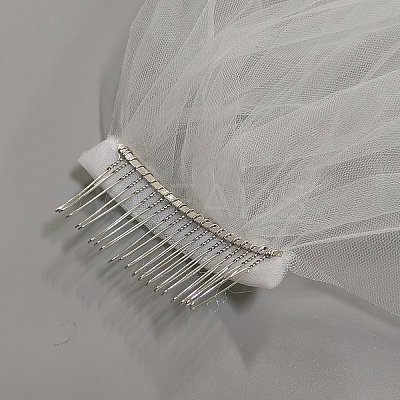 Polyester Bridal Mesh Veil AJEW-WH20073-032B-1