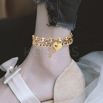 Anklets Sets AJEW-AN00383-23-1