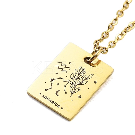 Birthday Flower 304 Stainless Steel Pendant Nacklaces For Women STAS-S124-03G-11-1