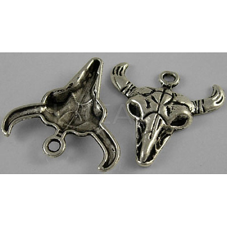 Tibetan Style Alloy Steer Pendants LS-LF1303Y-NF-1