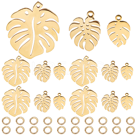 12Pcs 3 Styles 201 & 304 Stainless Steel Pendants STAS-CN0001-52-1
