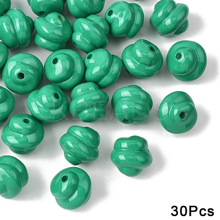 30Pcs Opaque Acrylic Beads OACR-YW0003-87G-1