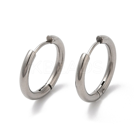 Tarnish Resistant 202 Huggie Hoop Earrings with 304 Stainless Steel Pins for Women EJEW-Q767-02D-P-1