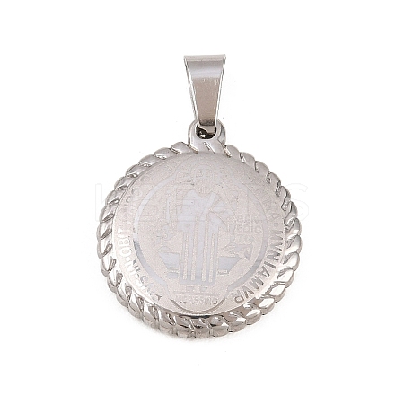 Non-Tarnish 304 Stainless Steel Pendants STAS-O065-18P-1