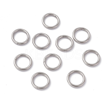 Non-Tarnish 304 Stainless Steel Open Jump Rings STAS-C040-01F-P-1