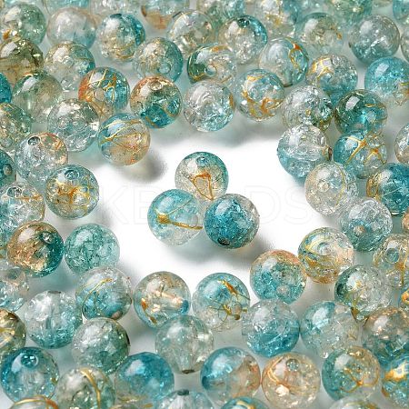 Transparent Crackle Acrylic Beads DACR-D300-01A-10mm-1