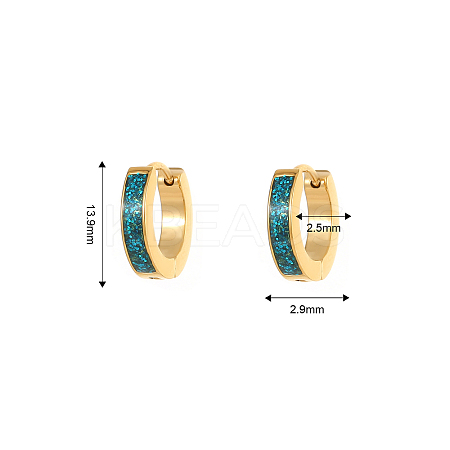 Stylish 304 Stainless Steel Hoop Earrings for Daily Wear AC1894-1-1