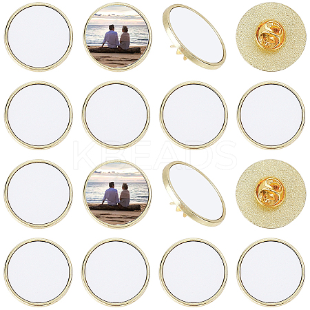 20 Boxs Sublimation Blank Brooch Pins FIND-SP0004-09A-1