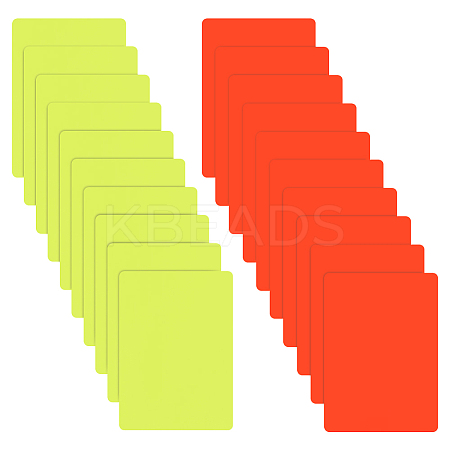 PVC Plastic Blank Penalty Cards LS-AJEW-WH0401-87-1