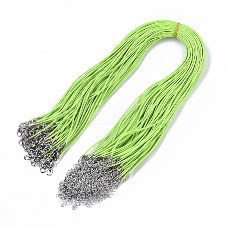 Waxed Cotton Cord Necklace Making MAK-S032-1.5mm-B05-1