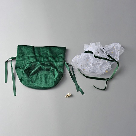 Velvet Jewelry Drawstring Gift Bags ABAG-WH0047-03-1