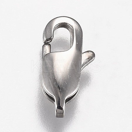 Tarnish Resistant 316 Surgical Stainless Steel Lobster Claw Clasps STAS-Z013-01B-1