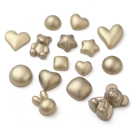 Opaque Resin Cabochons RESI-F050-13-1