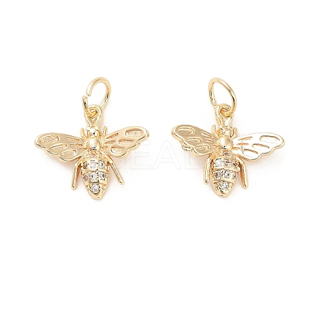 Brass Micro Pave Cubic Zirconia Pendants LS-KK-B133-05G-02-1