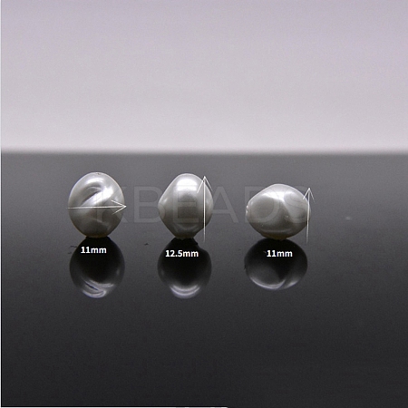 Baking Paint Pearlized Glass Pearl Beads LS-FIND-WH0152-454C-1
