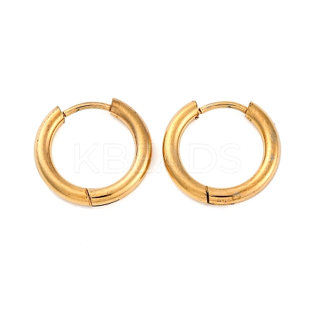 Ion Plating(IP) 202 Stainless Steel Huggie Hoop Earrings EJEW-O087-06F-G-01-1