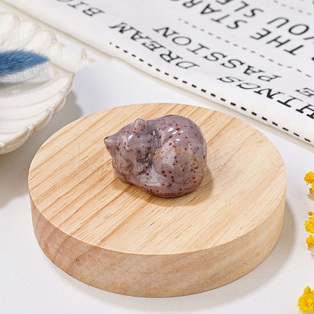 Natural Indian Jade Display Decorations DJEW-PW0009-009U-1