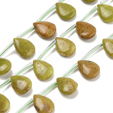Natural Green Opal Beads Strands G-Q183-B04-01-1