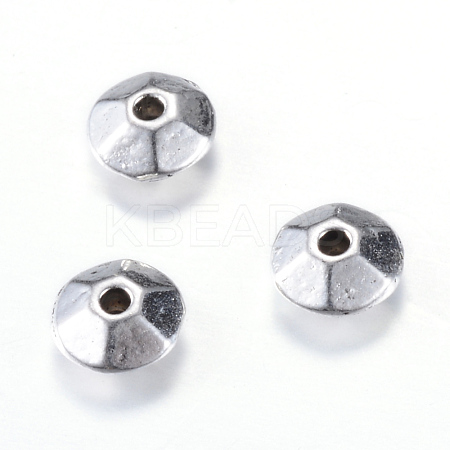 Tibetan Style Alloy Spacer Beads TIBE-Q063-15AS-RS-1
