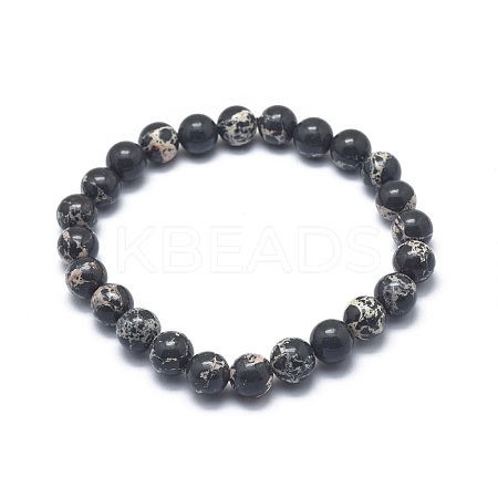 Synthetic Regalite Bead Stretch Bracelets BJEW-K212-B-025-1-1