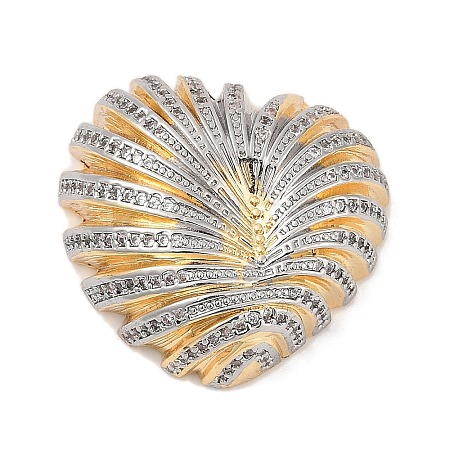 Brass Micro Pave Cubic Zirconia Pendants KK-A241-08G-1