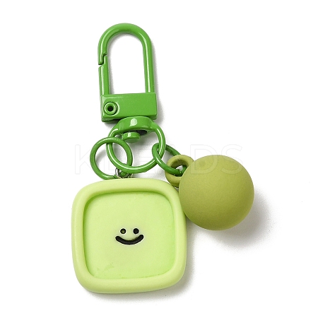 Cartoon Smiling Face Acrylic Pendant Keychain LS-KEYC-D017-01D-1