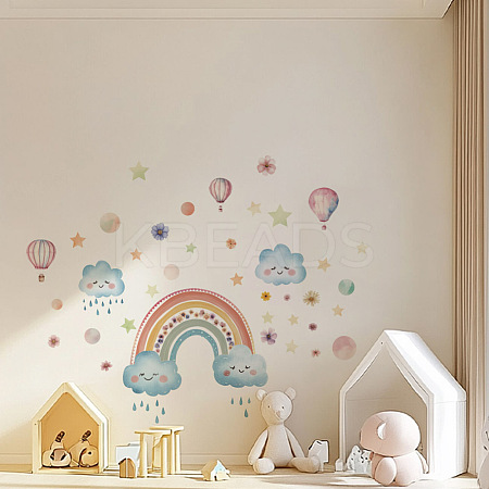 Translucent PVC Self Adhesive Wall Stickers STIC-WH0015-365-1