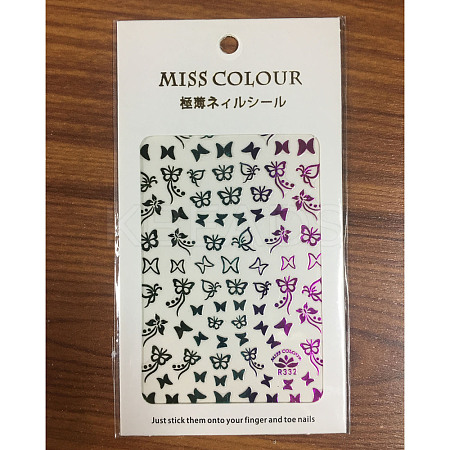 Laser Nail Art Stickers Decals MRMJ-T010-167B-1