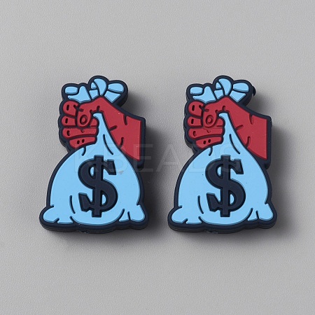 U.S. Dollar Food Grade Eco-Friendly Silicone Focal Beads SIL-CJC0007-02E-1