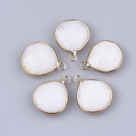 Natural White Jade Pendants G-S349-09B-1