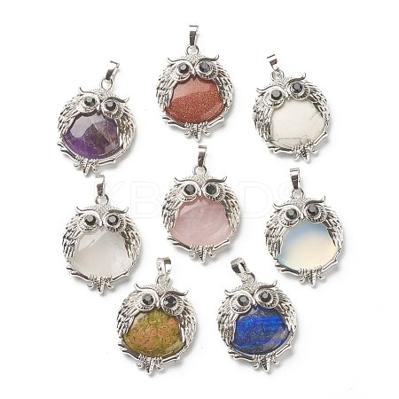 Mixed Gemstone Pendants G-H251-B-1