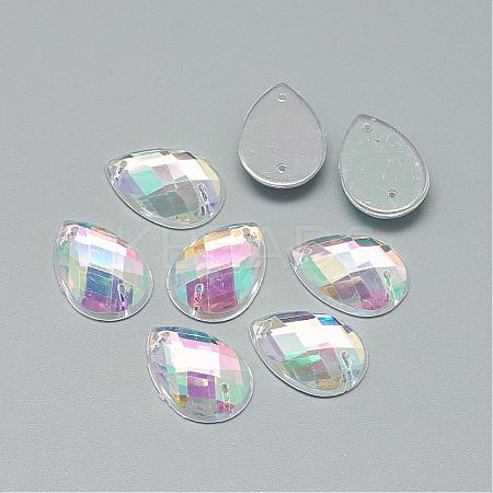 Sew on Rhinestone GACR-Q035-18x25-01-1