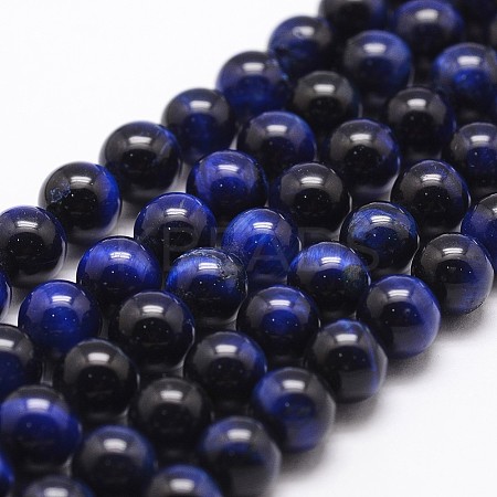 Natural Tiger Eye Bead Strands G-G735-23-12mm-02-1