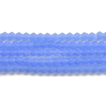 Imitation Jade Frosted Glass Bead Strands LS-EGLA-A039-J4mm-MD04-1
