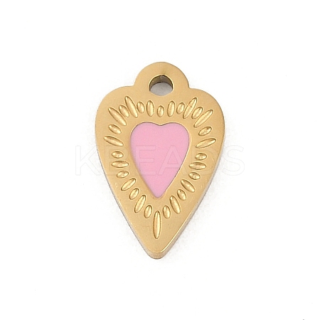 304 Stainless Steel Enamel Charms STAS-I325-054G-01-1